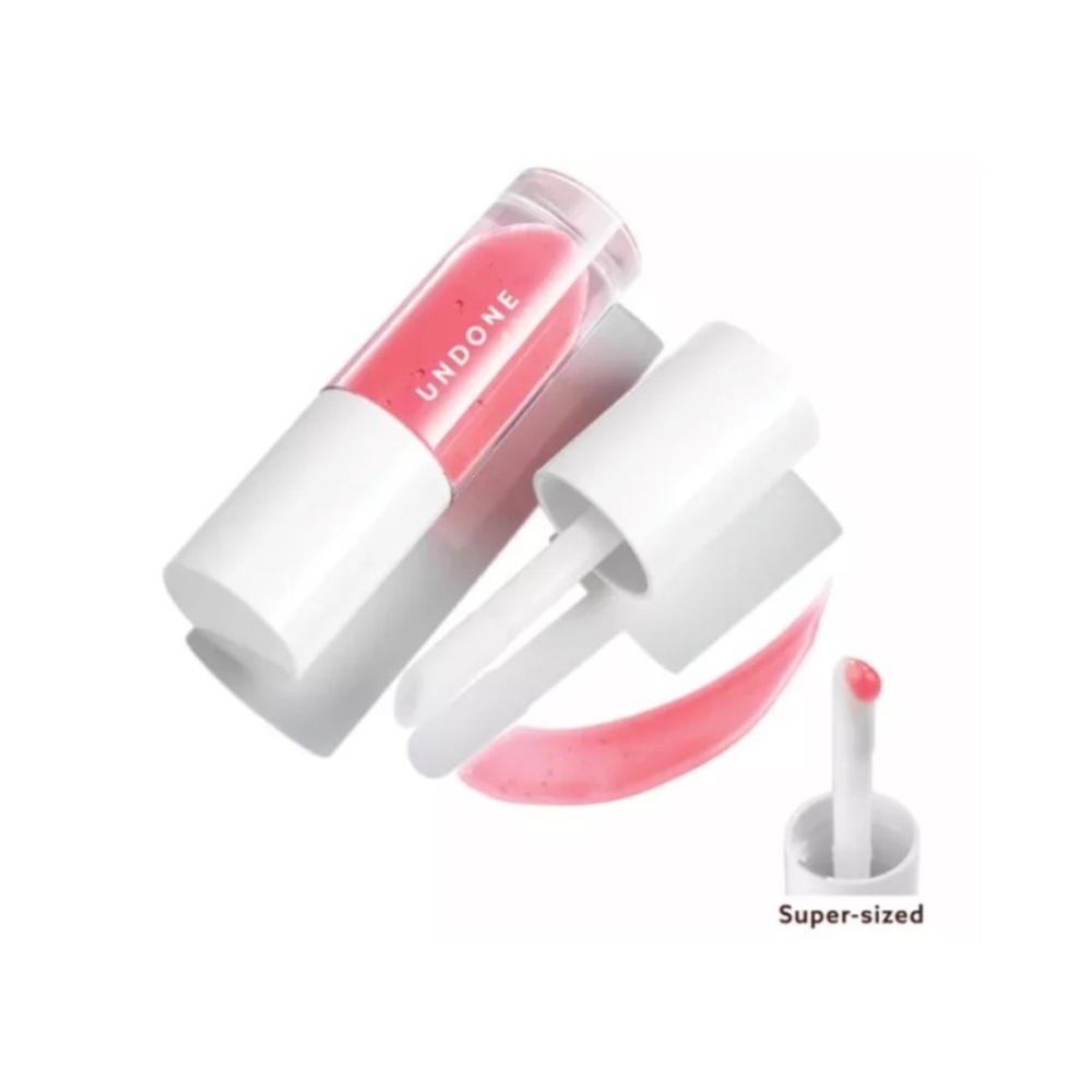 UNDONE BEAUTY Poppa Gloss Lip Gloss in ‘WATERCOLOR ROSE’ - .35 oz SEALED